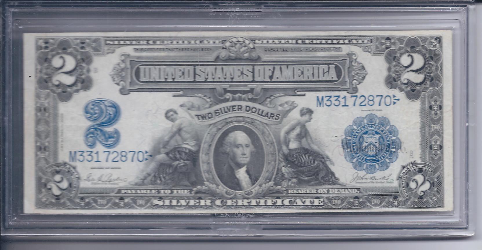 1899 $2 Silver certificate - Click Image to Close